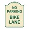 Signmission No Parking Bike Lane Heavy-Gauge Aluminum Architectural Sign, 24" x 18", TG-1824-23629 A-DES-TG-1824-23629 - alternate 1